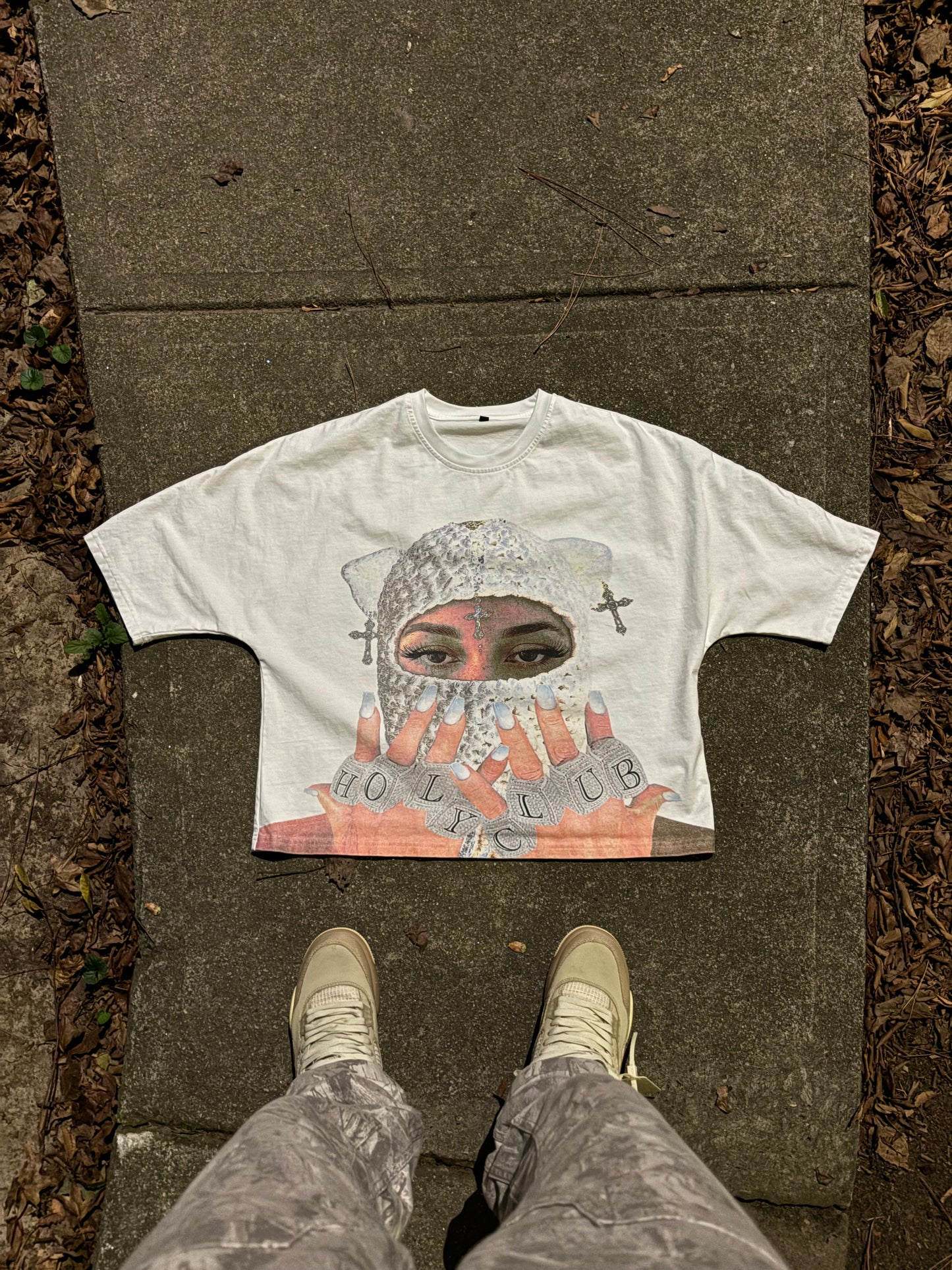 Holy Club Cropped Boxy Fit Tee
