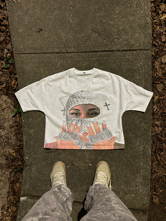 Holy Club Cropped Boxy Fit Tee