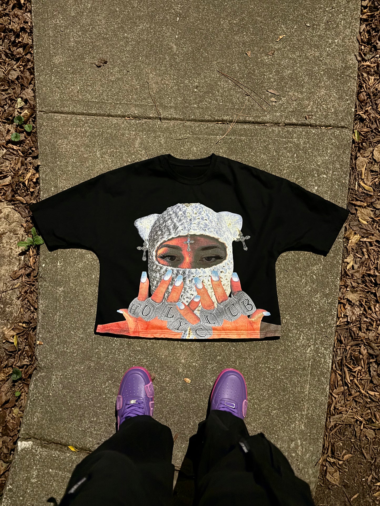 Holy Club Cropped Boxy Fit Tee
