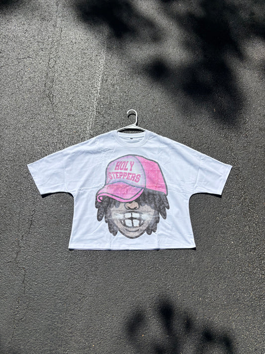Holy Steppers Cartoon Cropped Boxy Tee