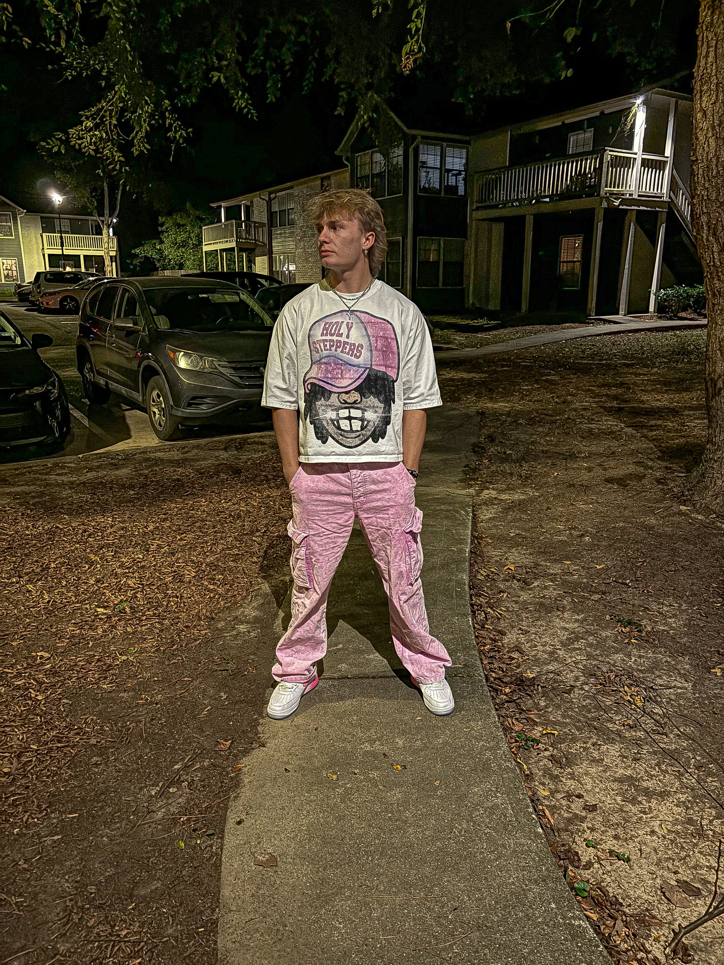 Holy Steppers Cartoon Cropped Boxy Tee