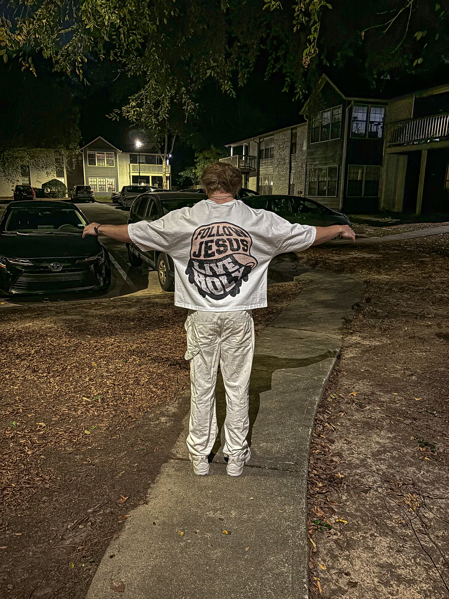 Holy Steppers Cartoon Cropped Boxy Tee