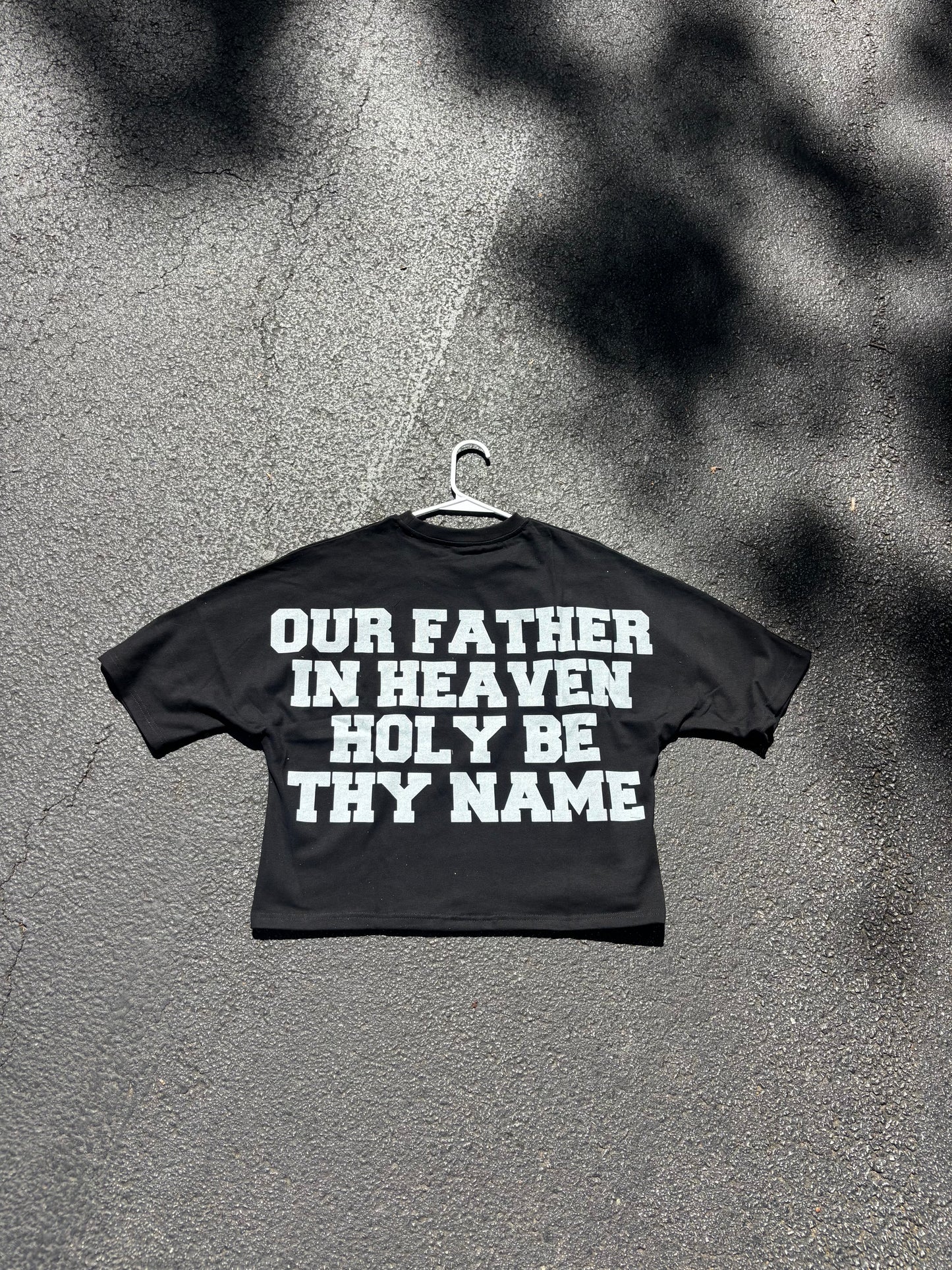 Black Holy Steppers Cropped Shirt