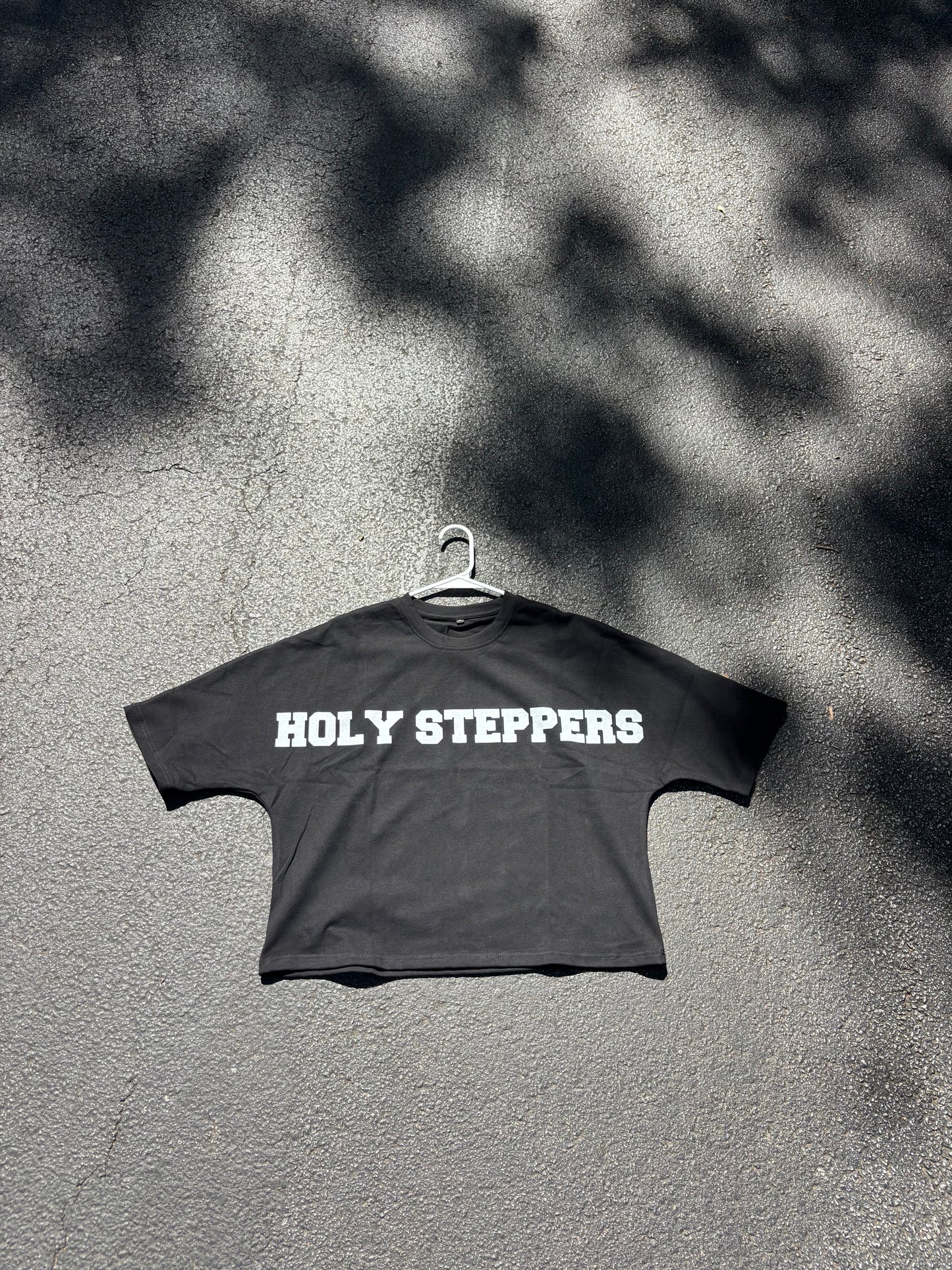Black Holy Steppers Cropped Shirt