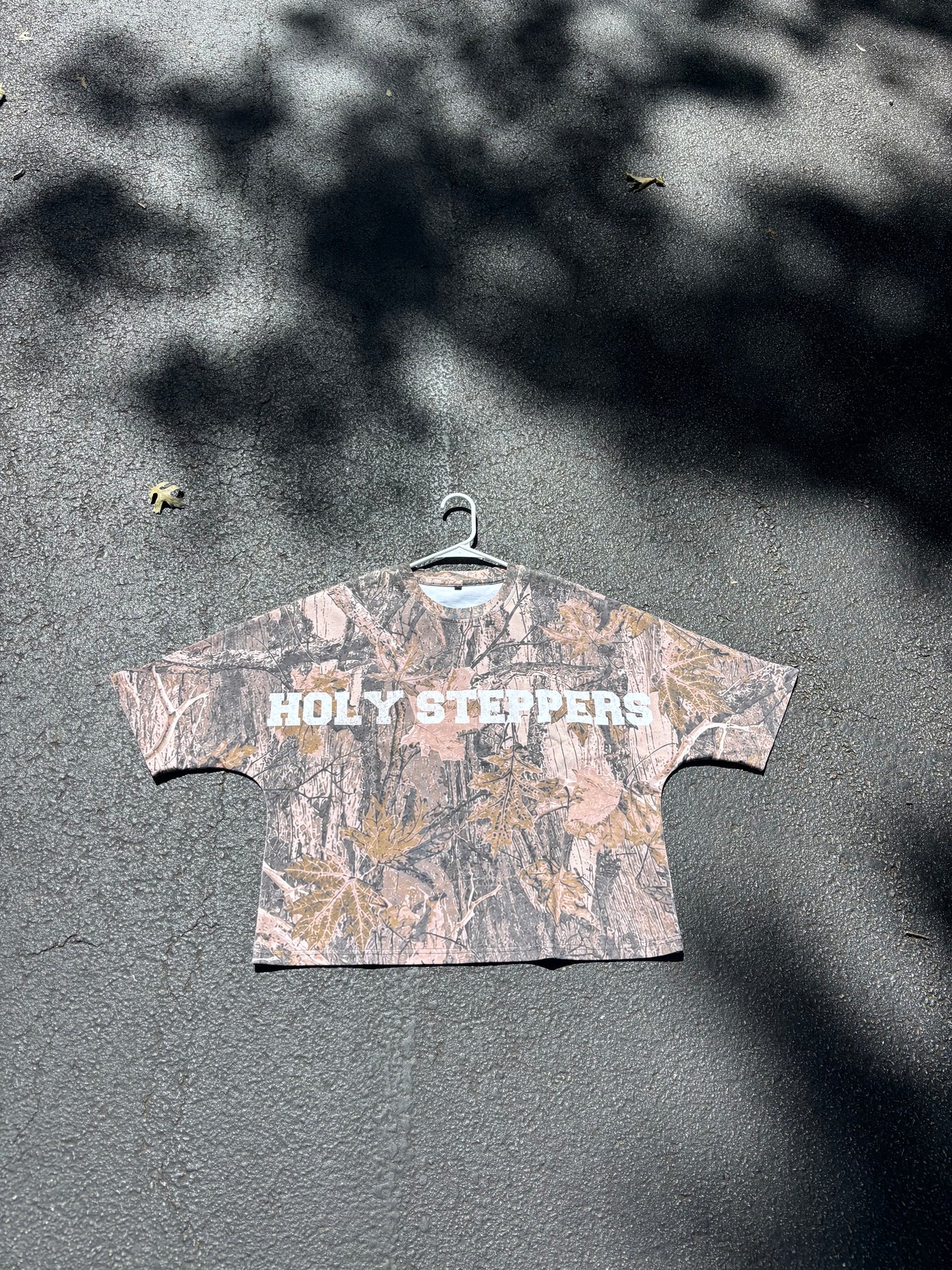 Camo Holy Steppers Cropped Shirt